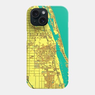Vero Beach Florida Map Graphic Art Phone Case