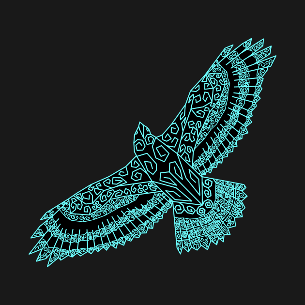 Paul's cancer support hawk neon. by Toonatwilldesigns