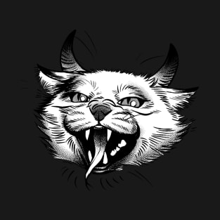 Horned Devil Cat T-Shirt