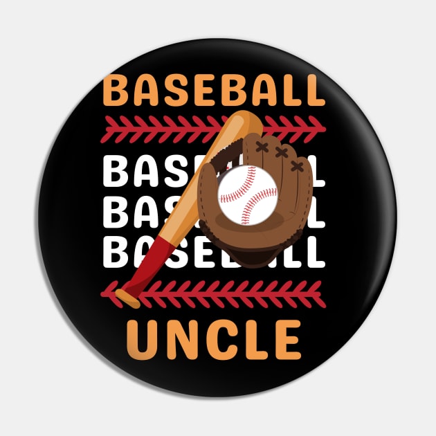 My Favorite Baseball Player Calls Me Uncle Gift for Baseball Uncle Pin by BoogieCreates