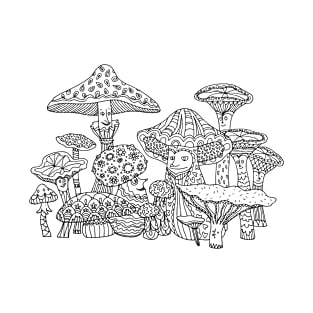 Mushrooms Mandala T-Shirt