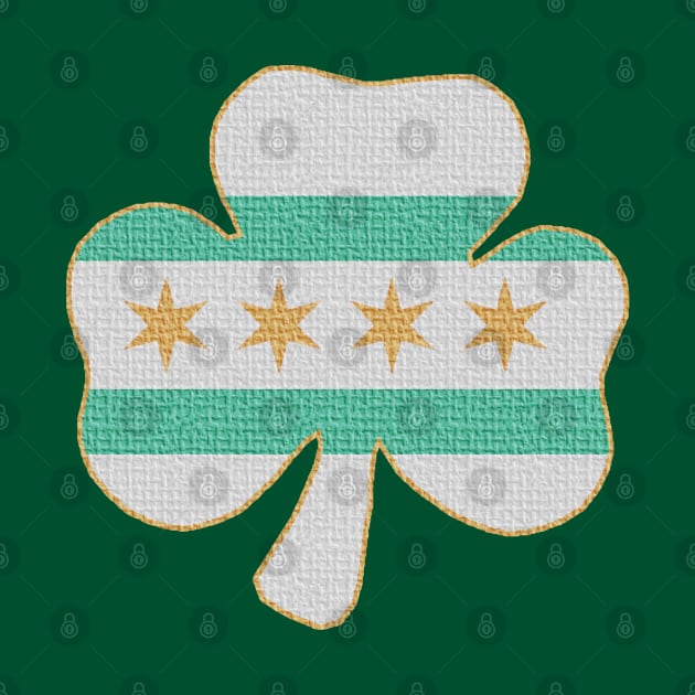 Flag of Chicago Irish Shamrock by E