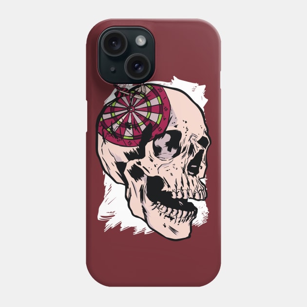 Skull Dartboard Phone Case by LR_Collections