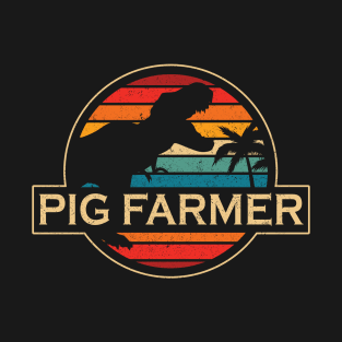 Pig Farmer Dinosaur T-Shirt