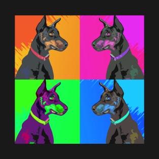 Doberman color squares T-Shirt