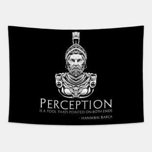 Hannibal Barca Quote On Perception - Ancient Carthage Tapestry