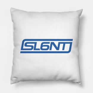 Slant 6 Icon (Blue) Pillow