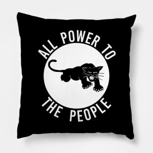 VINTAGE BLACK PANTHER LOGO Pillow