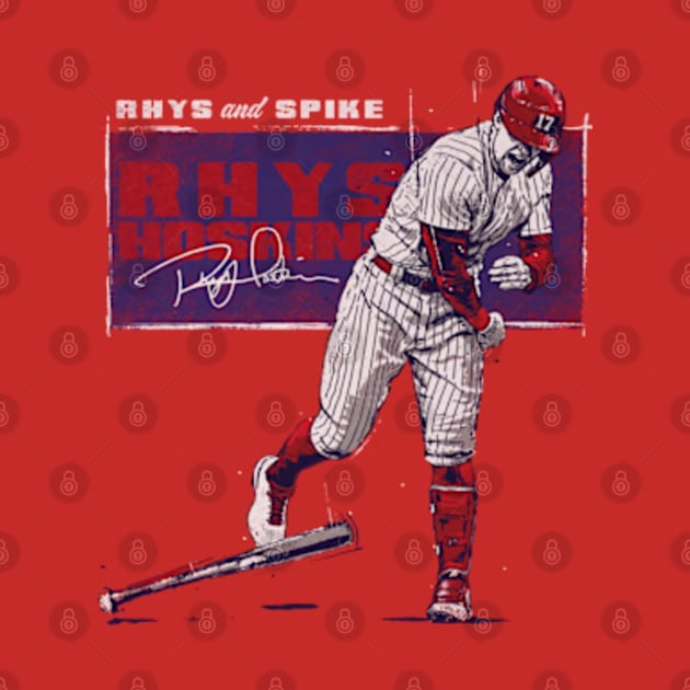 Rhys Hoskins Philadelphia Rhys And Spike by danlintonpro