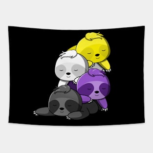 Non-binary Sloth Pile Tapestry