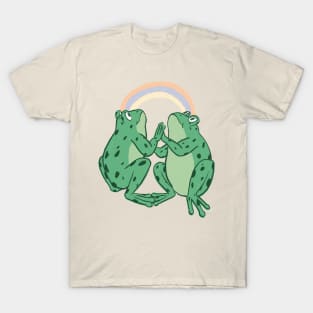 Gay Pride Frog Stack T-Shirts for Sale