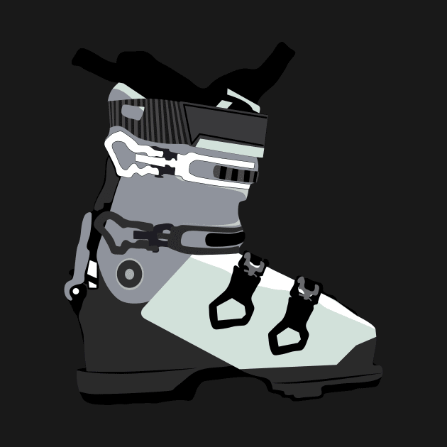 Alpine Ski Boot by ACGraphics