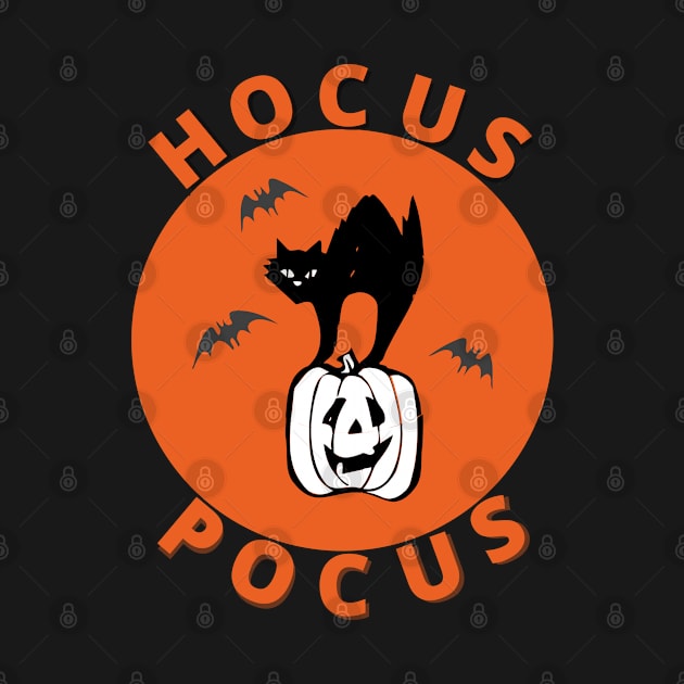 Halloween Cat & Pumpkin - Hocus Pocus by catpurrs