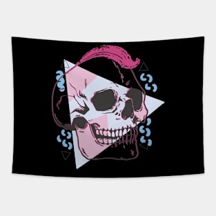 Punky Skull Tapestry