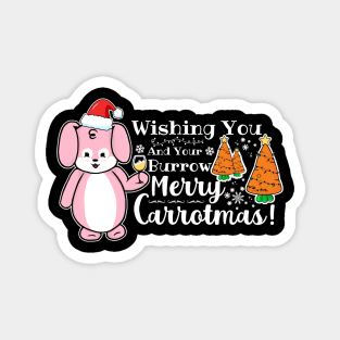 Wishing You And Your Burrow Merry Carrotmas Magnet