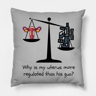 Gun Control Not Uterus Control Pillow