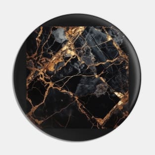 Golden Noir Marble Pin