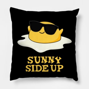 Sunny Side Up Cute Fried Egg Pun Pillow