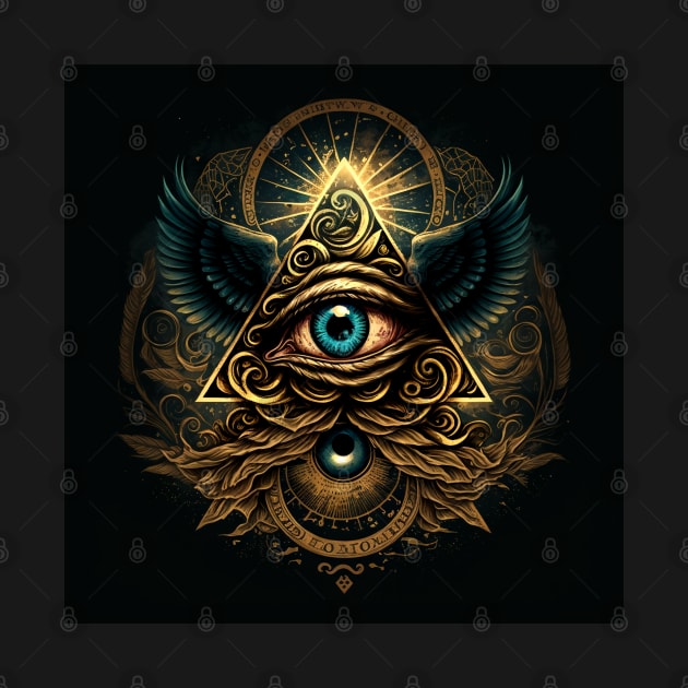 illuminati-inspired, eye by Buff Geeks Art