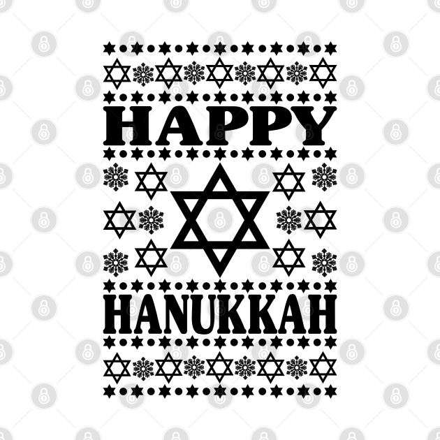 Happy Hanukkah - Jewish Holiday Gift For Men, Women & Kids by Art Like Wow Designs