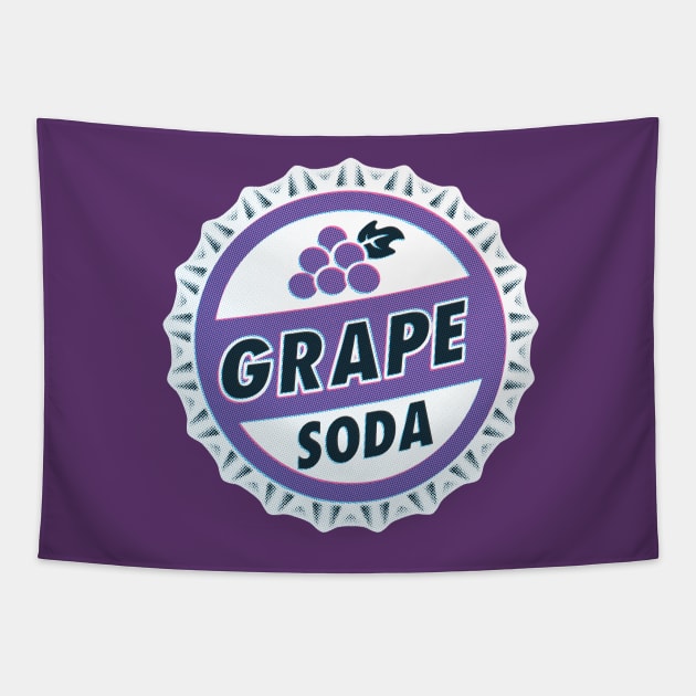 Up Movie Grape Soda bottle cap Tapestry by GraficBakeHouse