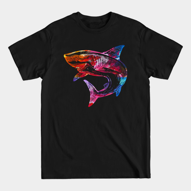 Disover shark with rainbow color gift idea - Shark Lover - T-Shirt
