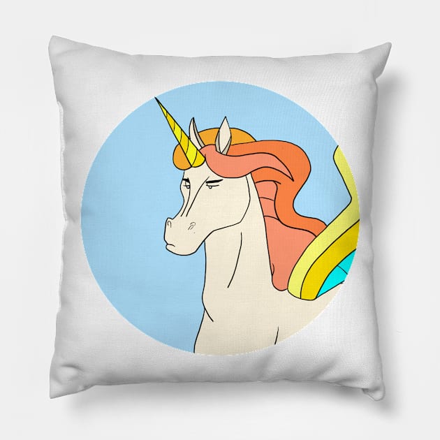 Unimpressed Swift Wind Pillow by CosmicFlyer