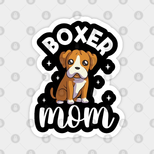 Boxer Mom - Boxer Magnet by Modern Medieval Design