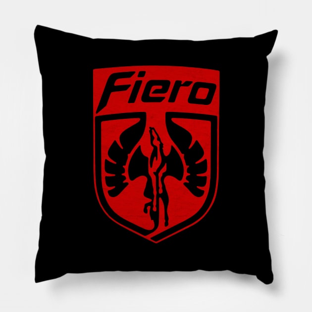 Pontiac Fiero Emblem Pillow by Turboglyde