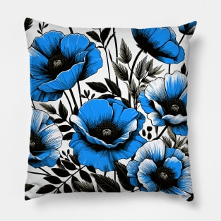 Poppy Flower Pillow