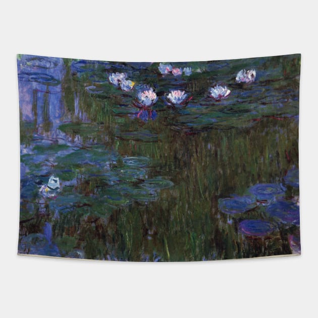 Waterlilies by Claude Monet Tapestry by MasterpieceCafe