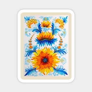 Rise to the Sun Watercolor Painting Magnet