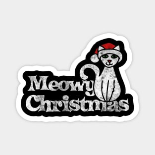 Meowy Christmas Magnet