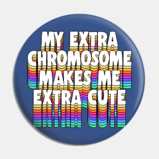 Down Syndrome Awareness Trisomy 21 Chromosome Pin