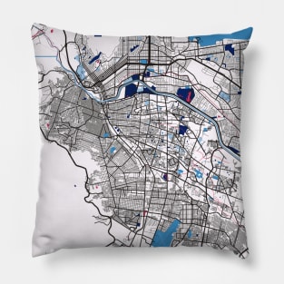 EL Paso - United States MilkTea City Map Pillow