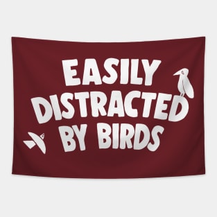 Easily Distracted by Birds Tapestry