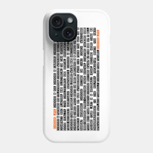 Trainspotting choose life quote uncensored Phone Case