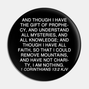 1 Corinthians 13:2 Bible Verse KJV Text Pin