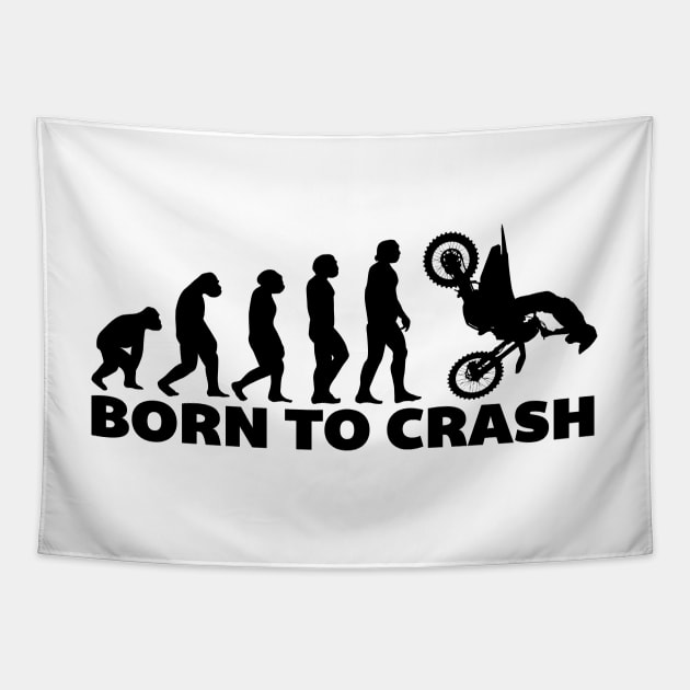 Born To Crash Tapestry by Dirt Bike Gear