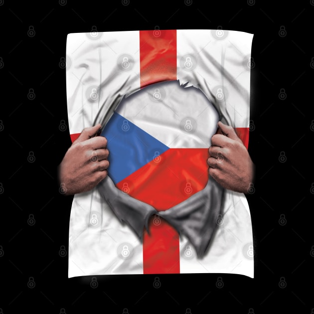 Czech Republic Flag English Flag Ripped - Gift for Czech From Czech Republic by Country Flags