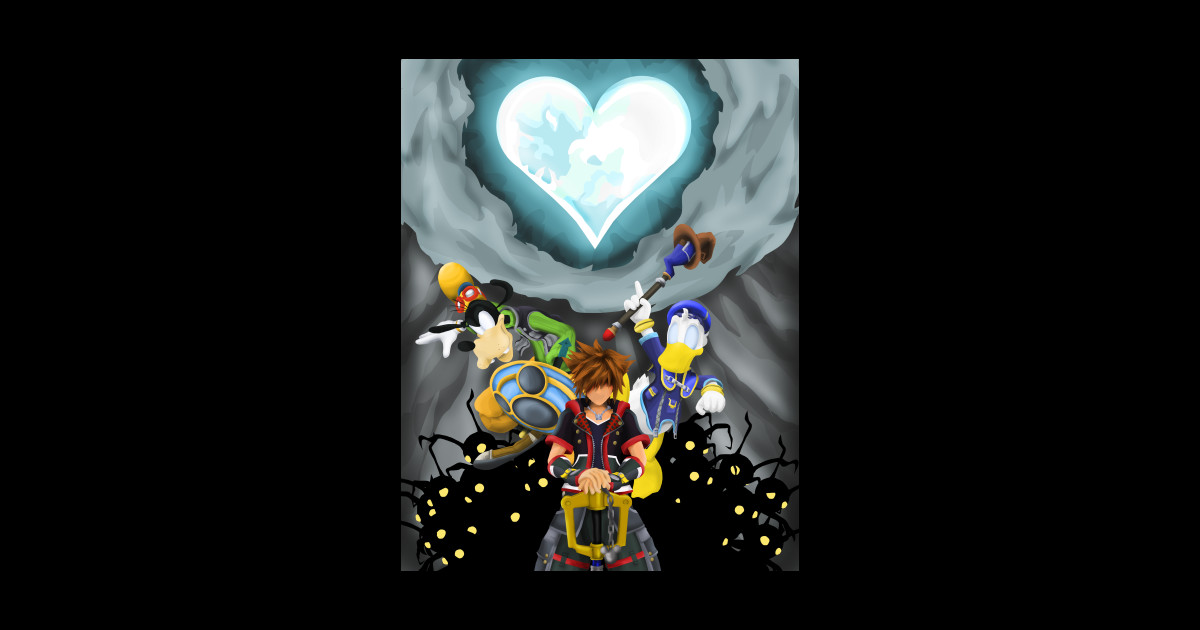 Kingdom Hearts Minimalist Kingdom Hearts Sticker TeePublic