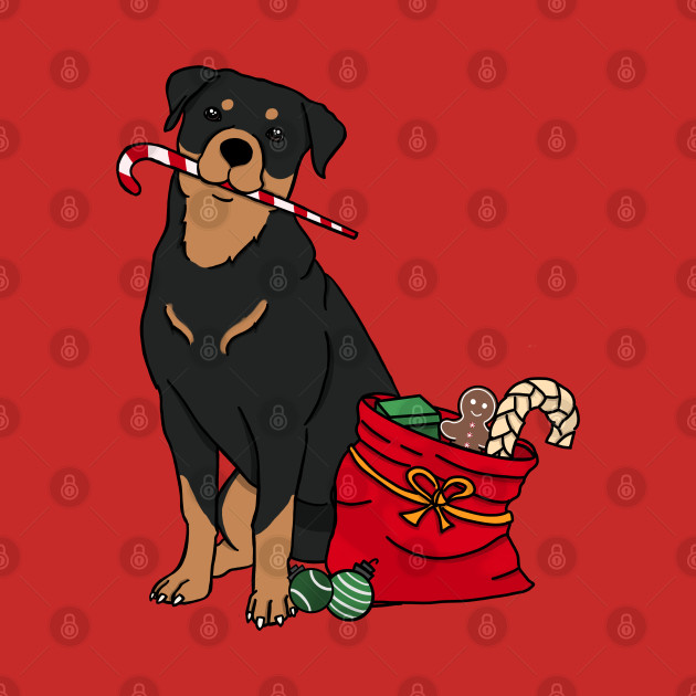 Christmas Rottweiler by Roll 4 Cuteness 