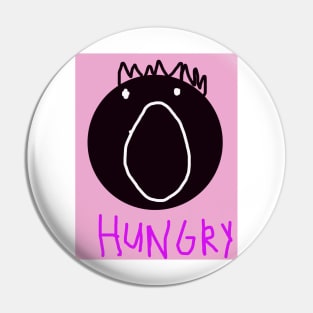 Hungry Baby Face Pin