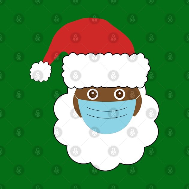 Black Santa With Mask by blackartmattersshop