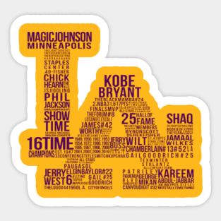 Lakers Stickers Teepublic