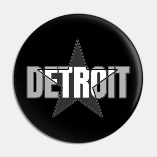 Detroit Black Star Pin