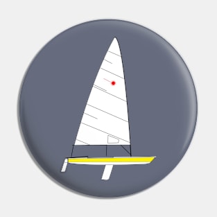 Laser Sailboat Pin