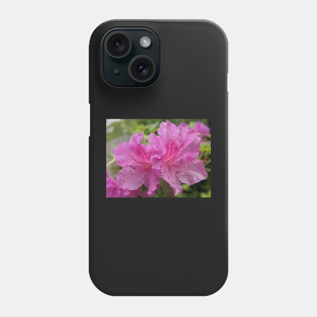 Pair of Pink Flowers Photographic Image Phone Case by AustaArt