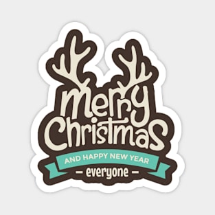 Christmas reindeer - Happy Christmas and a happy new year! - Available in stickers, clothing, etc Magnet