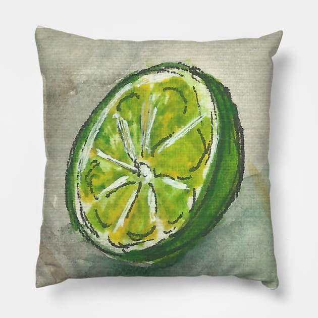 Juice lime Pillow by Keen_On_Colors